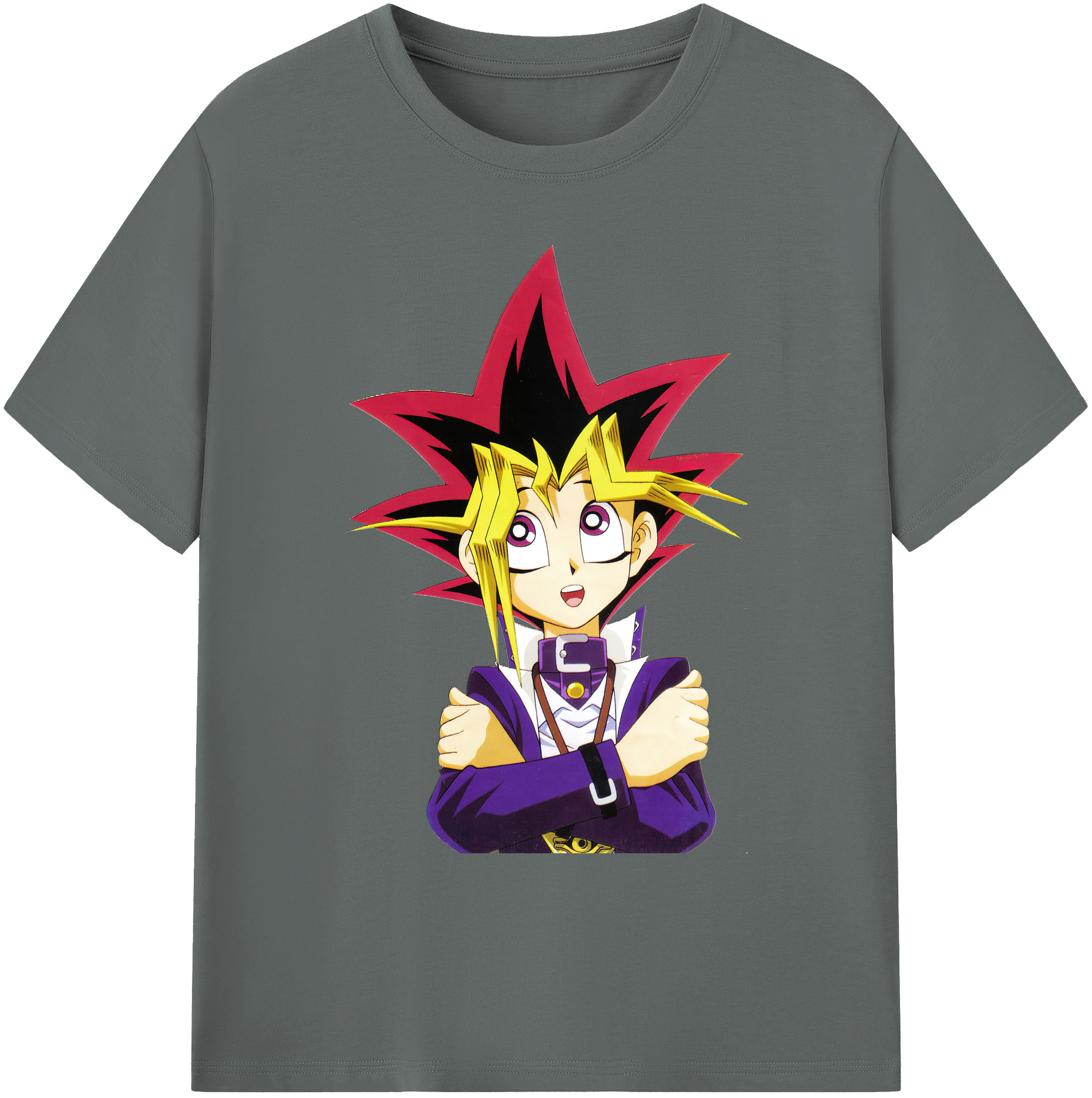 （画像用） 遊☆戯☆王 Yu-Gi-Oh! 綿100％ メンズ半袖Tシャツ｜肌触りやわらか＆通気性